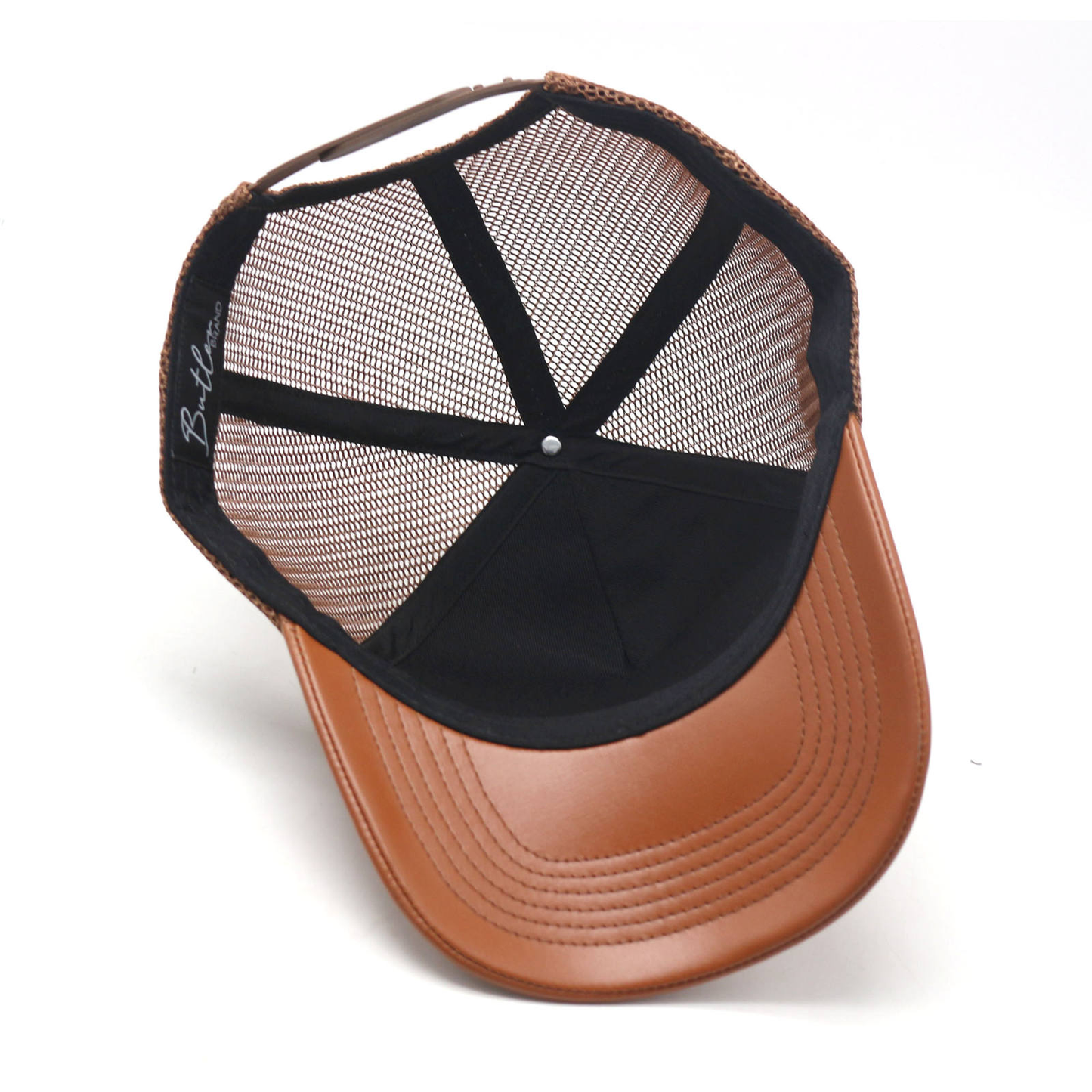 Butler Brand Brown Classic Leather Hat