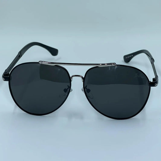 Men Gold Trim Sunglasses